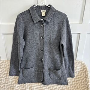 L.L. Bean Women’s Lambs Wool Long Sleeve Button Front Cardigan